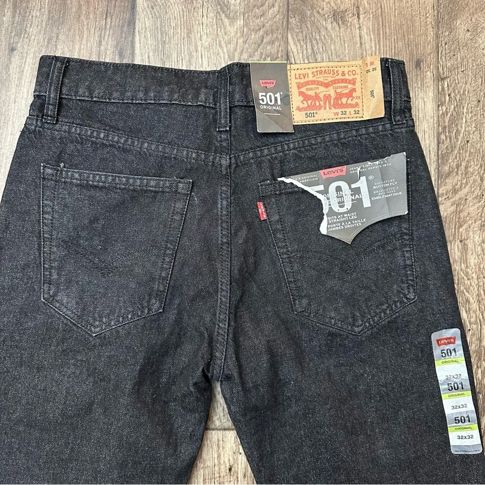 Levi’s 501 109% Cotton Denim Premium Jeans Men’s Size 32x32 Black